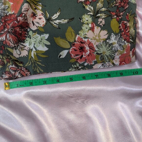 BOG Collective Size Small Green Floral Jumpsuit - Picture 11 of 16